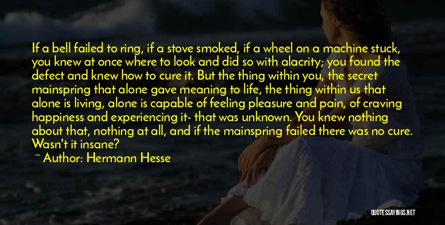 Feeling Of Happiness Quotes By Hermann Hesse
