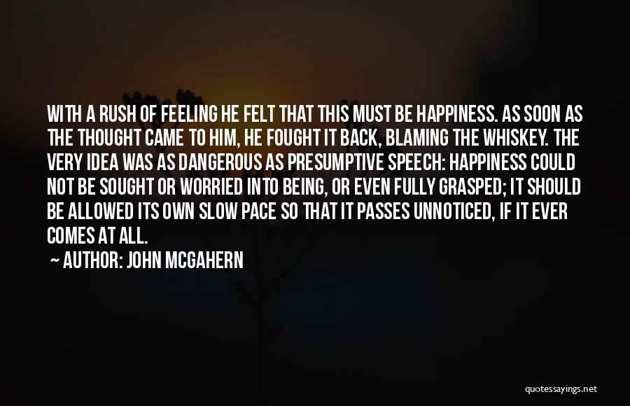 Feeling Of Happiness Quotes By John McGahern