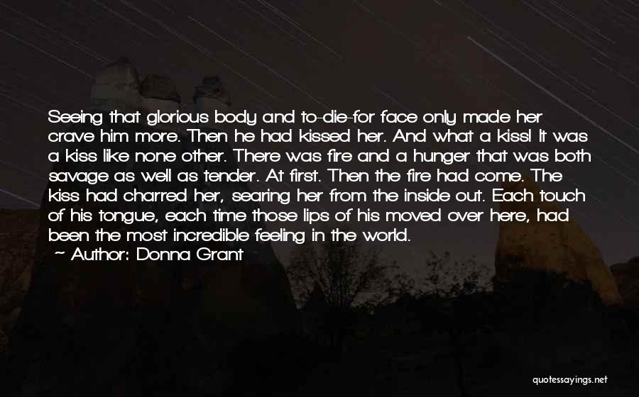 Feeling Of Kiss Quotes By Donna Grant