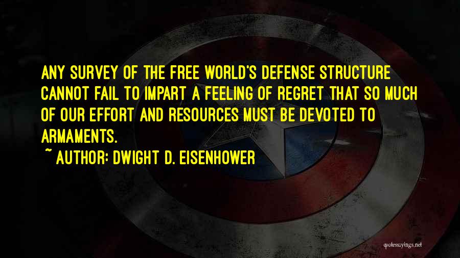 Feeling Of Regret Quotes By Dwight D. Eisenhower