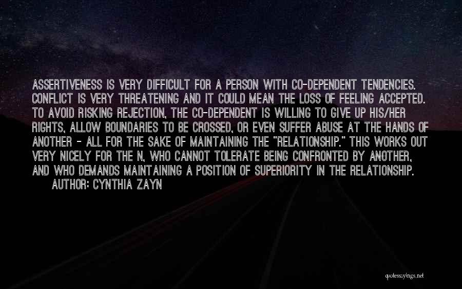 Feeling Of Rejection Quotes By Cynthia Zayn