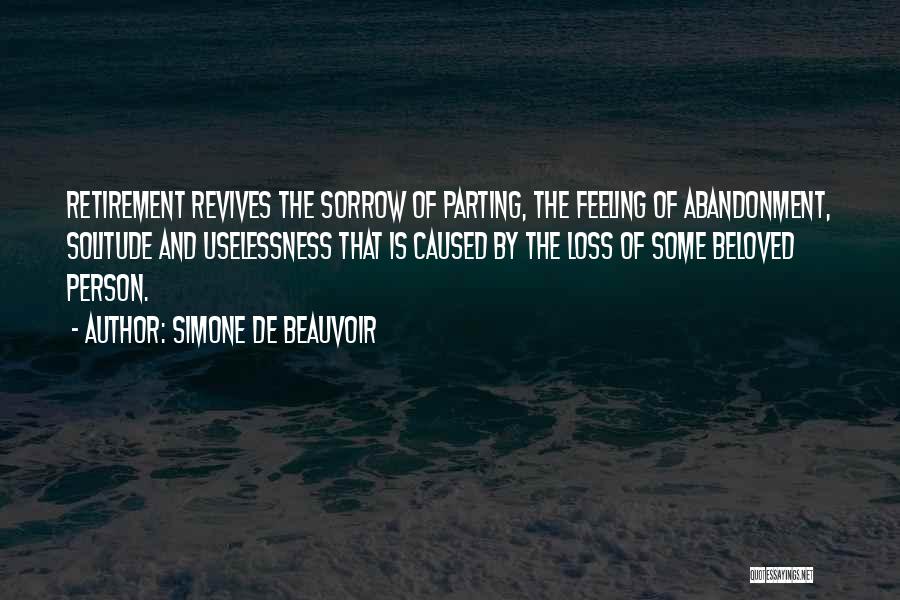 Feeling Of Uselessness Quotes By Simone De Beauvoir