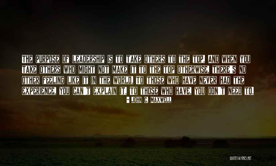 Feeling On Top Of The World Quotes By John C. Maxwell