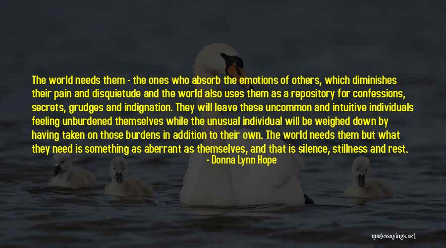 Feeling Pain For Others Quotes By Donna Lynn Hope