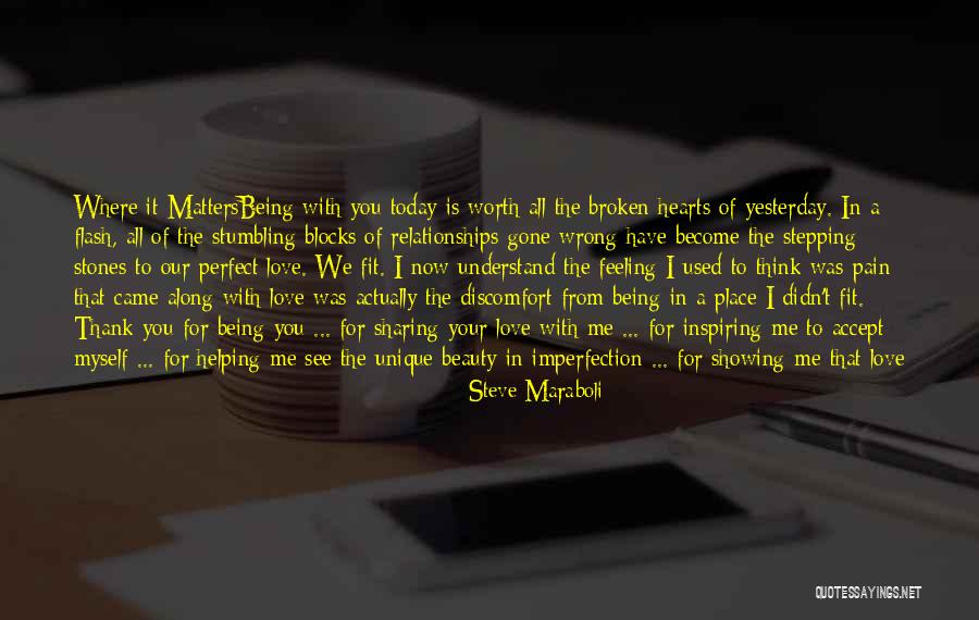 Feeling Pain In Love Quotes By Steve Maraboli Feeling Pain In Love Quotes By Steve Maraboli