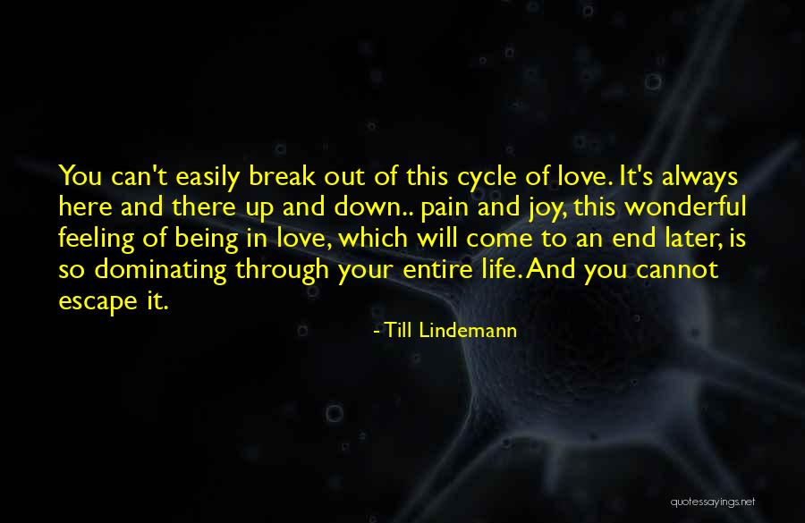 Feeling Pain In Love Quotes By Till Lindemann