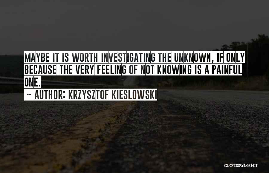 Feeling Painful Quotes By Krzysztof Kieslowski