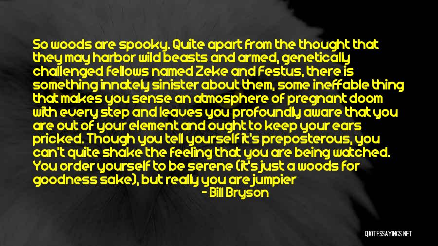 Feeling Pregnant Quotes By Bill Bryson Feeling Pregnant Quotes By Bill Bryson