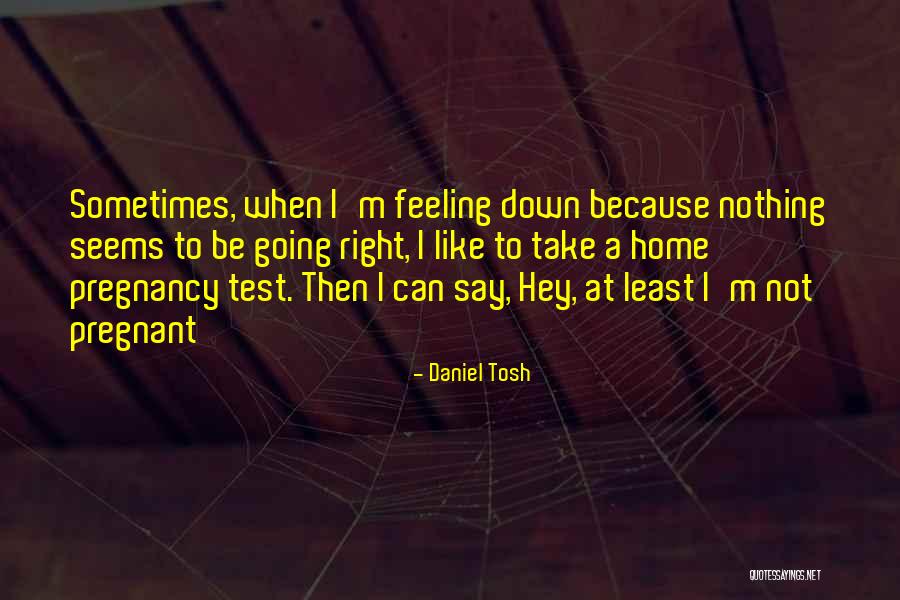 Feeling Pregnant Quotes By Daniel Tosh Feeling Pregnant Quotes By Daniel Tosh