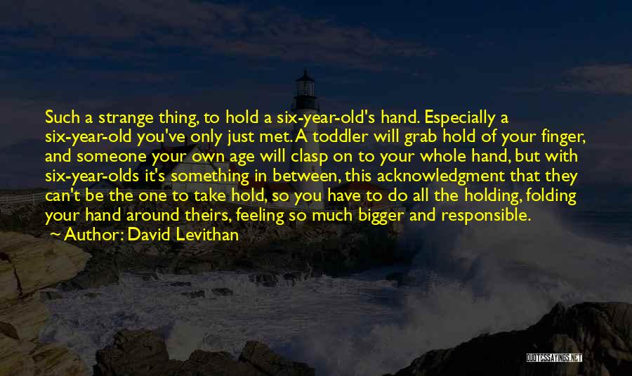 Feeling Responsible Quotes By David Levithan