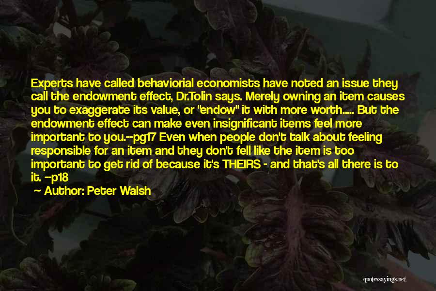 Feeling Responsible Quotes By Peter Walsh