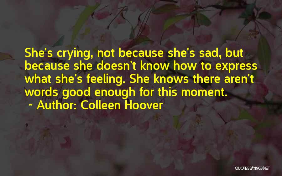 Feeling Sad And Crying Quotes By Colleen Hoover
