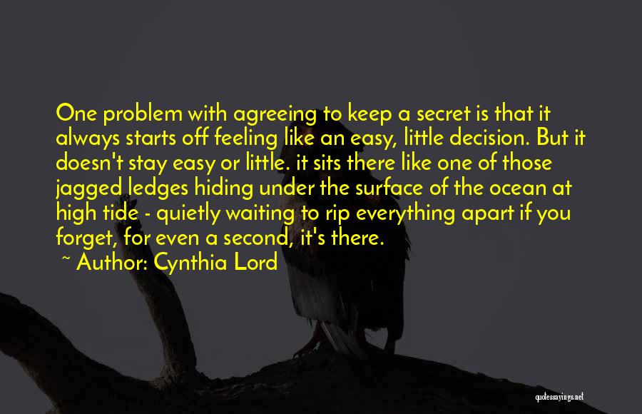 Feeling Second Quotes By Cynthia Lord