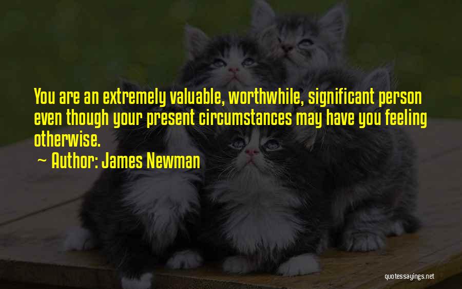 Feeling Significant Quotes By James Newman