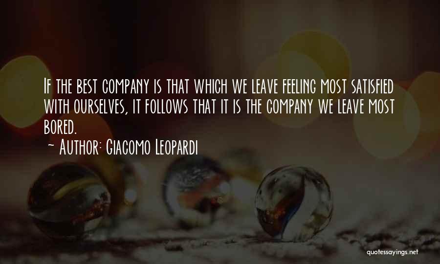 Feeling So Bored Quotes By Giacomo Leopardi