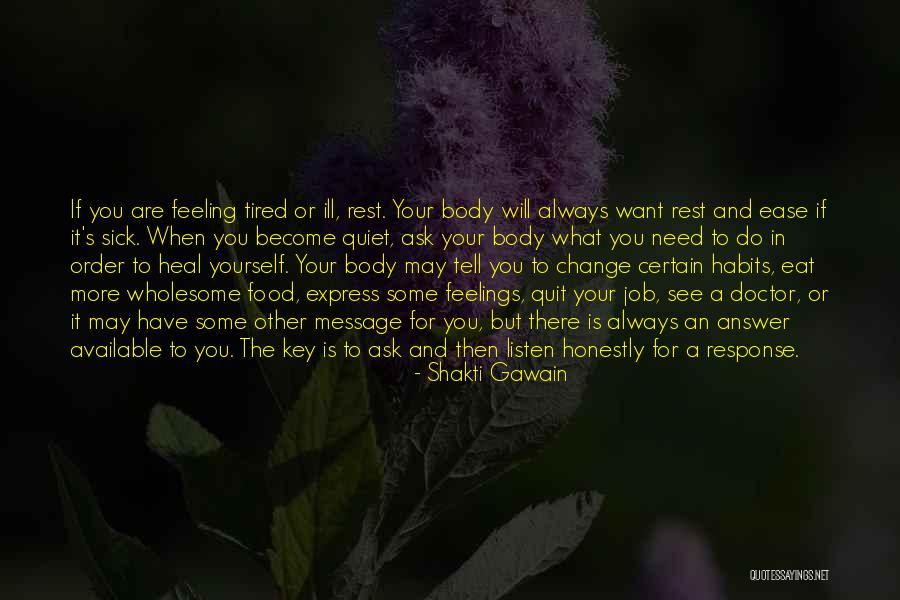 Feeling So Sick Quotes By Shakti Gawain