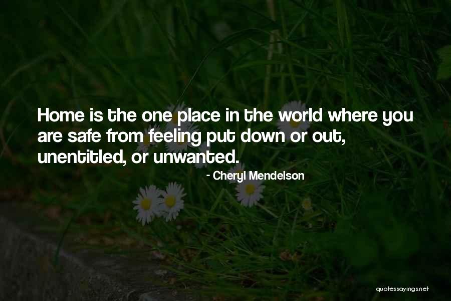 Feeling So Unwanted Quotes By Cheryl Mendelson