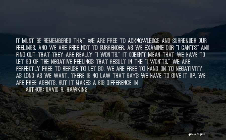 Feeling Something Different Quotes By David R. Hawkins