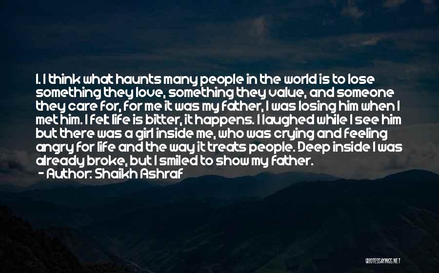 Feeling Something For Someone Quotes By Shaikh Ashraf