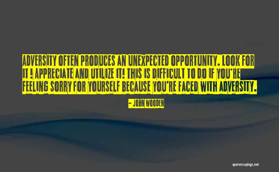 Feeling Sorry For You Quotes By John Wooden Feeling Sorry For You Quotes By John Wooden