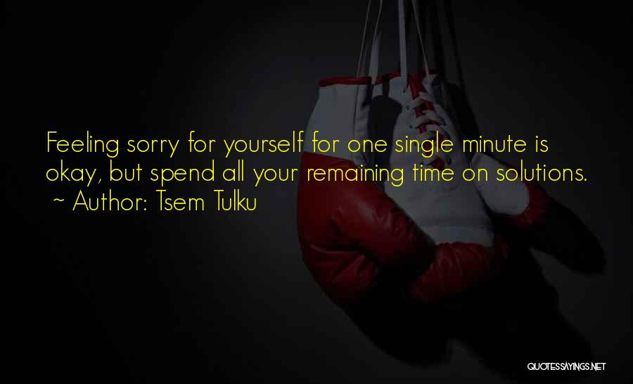 Feeling Sorry For Yourself Quotes By Tsem Tulku