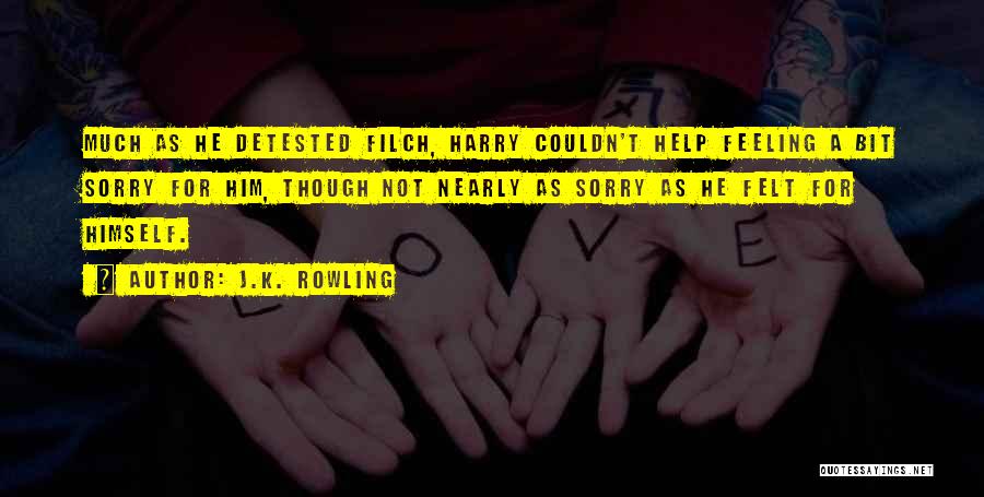 Feeling Sorry Quotes By J.K. Rowling