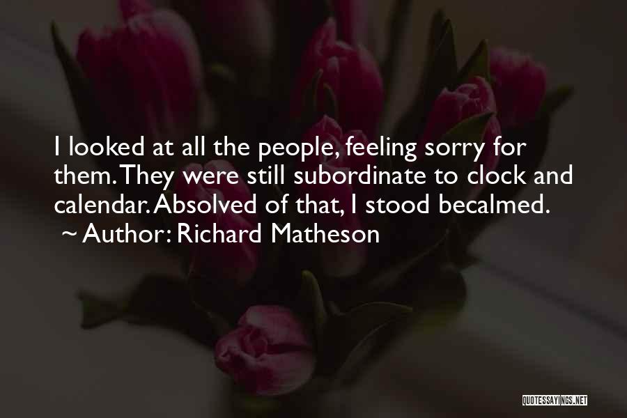 Feeling Sorry Quotes By Richard Matheson