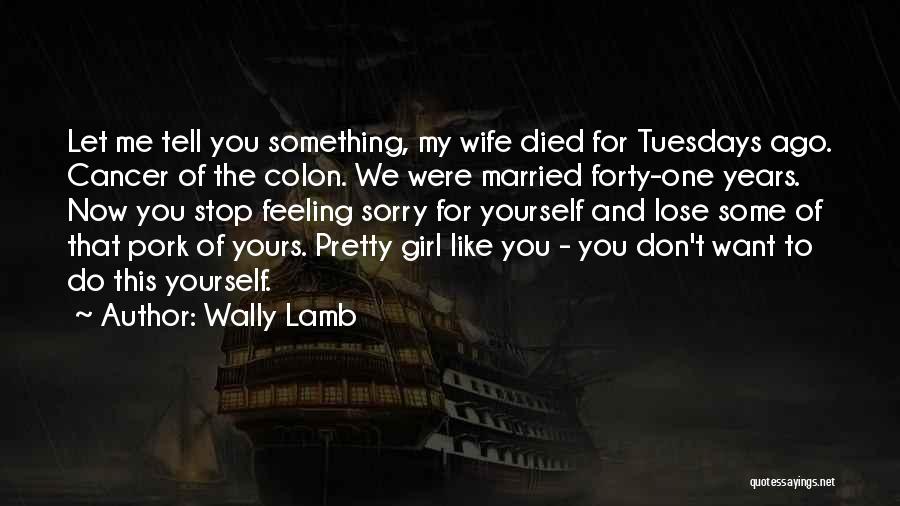 Feeling Sorry Quotes By Wally Lamb