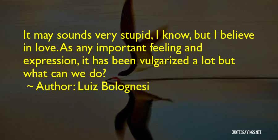 Feeling Stupid In Love Quotes By Luiz Bolognesi
