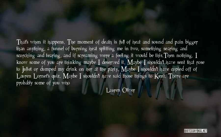 Feeling That Something Bad Quotes By Lauren Oliver Feeling That Something Bad Quotes By Lauren Oliver