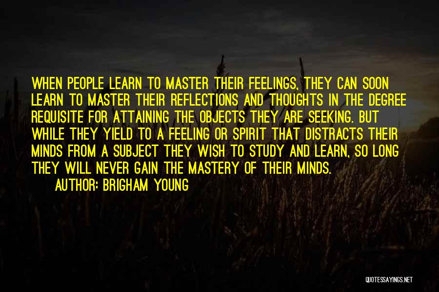 Feeling The Spirit Quotes By Brigham Young