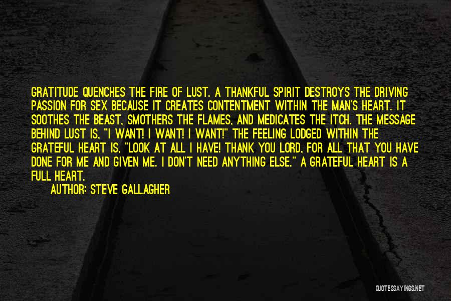 Feeling The Spirit Quotes By Steve Gallagher
