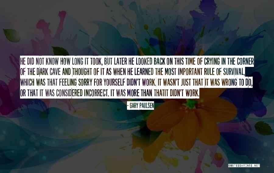 Feeling Too Important Quotes By Gary Paulsen Feeling Too Important Quotes By Gary Paulsen