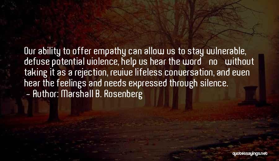 Feelings Expressed Quotes By Marshall B. Rosenberg