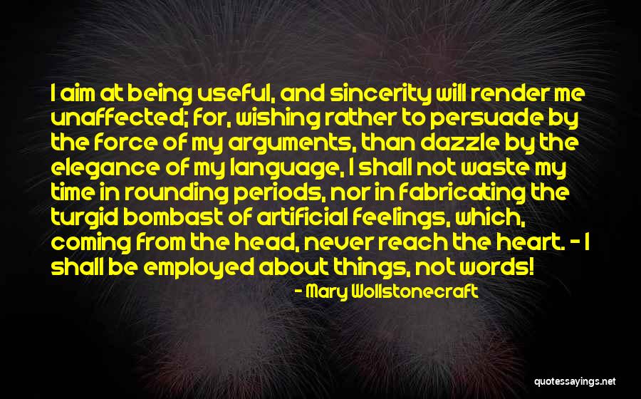 Feelings From Heart Quotes By Mary Wollstonecraft