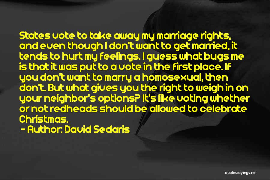 Feelings Get Hurt Quotes By David Sedaris