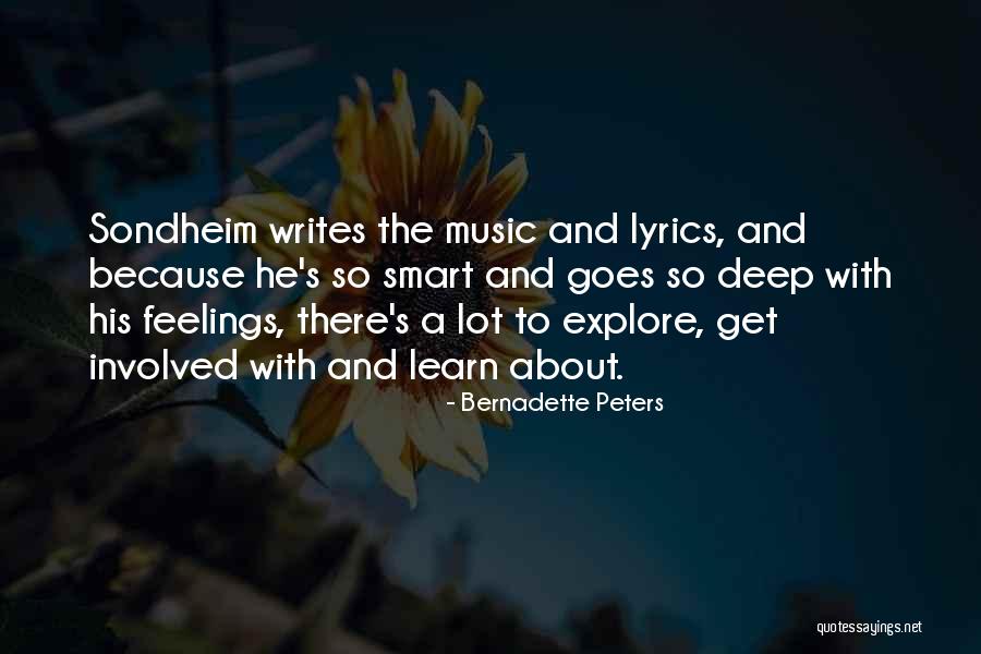 Feelings Involved Quotes By Bernadette Peters Feelings Involved Quotes By Bernadette Peters