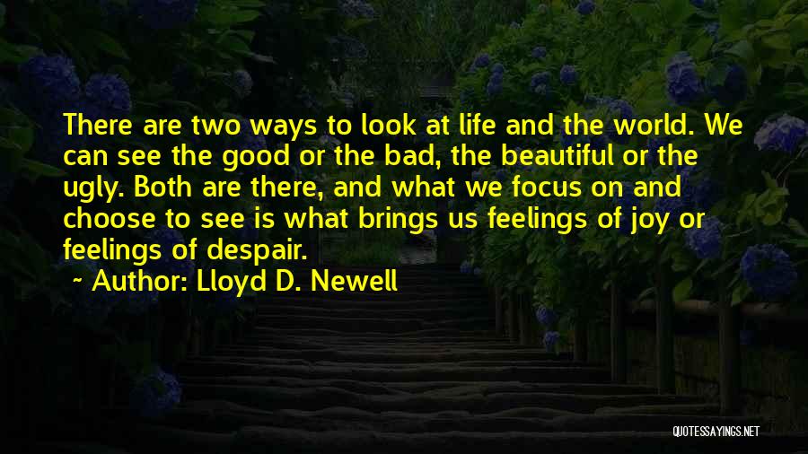 Feelings Of Despair Quotes By Lloyd D. Newell