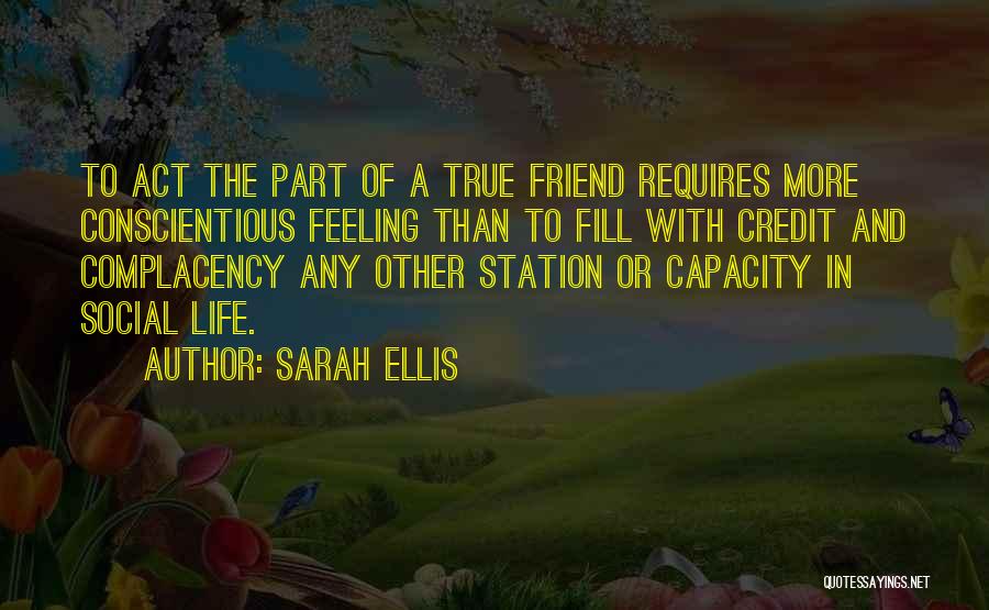 Feelings Of Friendship Quotes By Sarah Ellis