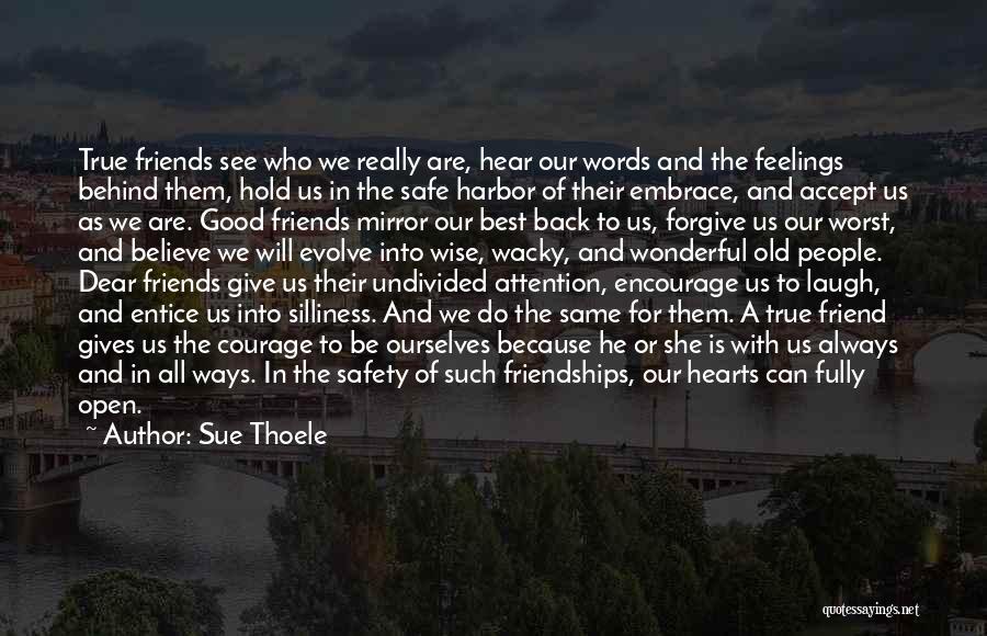 Feelings Of Friendship Quotes By Sue Thoele