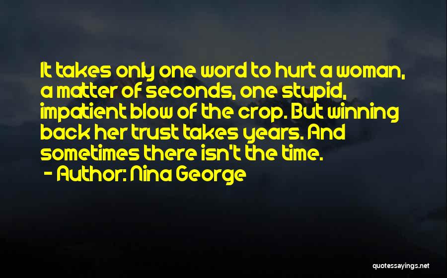 Feelings Of Hurt Quotes By Nina George