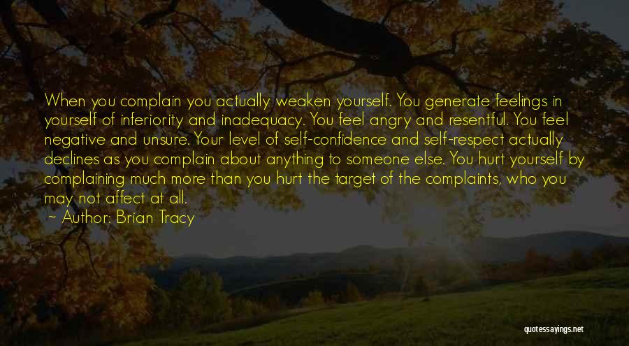 Feelings Of Inadequacy Quotes By Brian Tracy