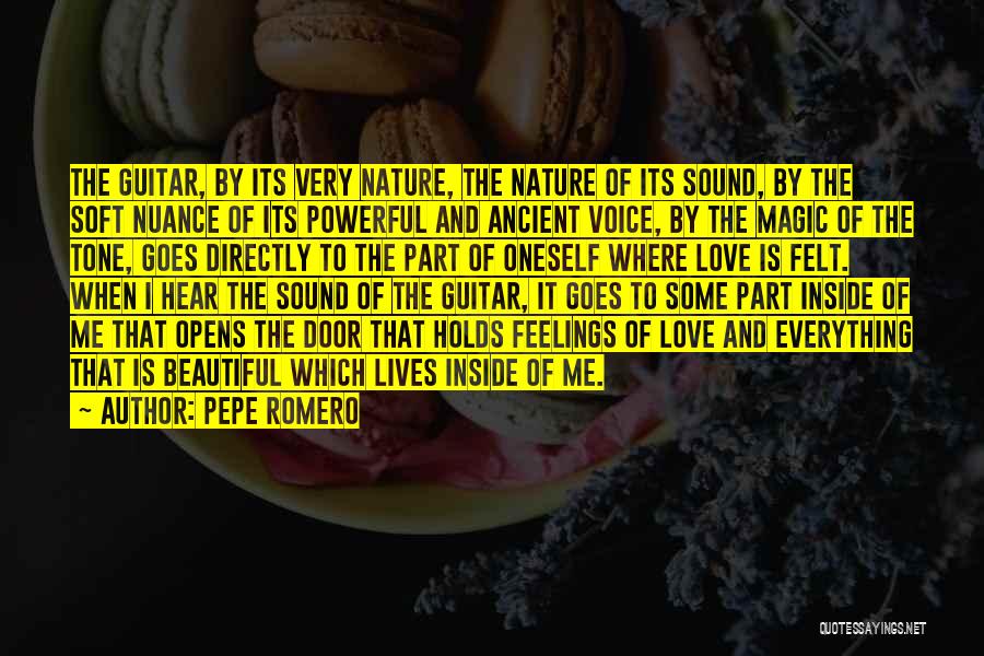 Feelings Of Love Quotes By Pepe Romero