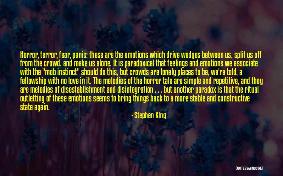 Feelings Of Love Quotes By Stephen King Feelings Of Love Quotes By Stephen King
