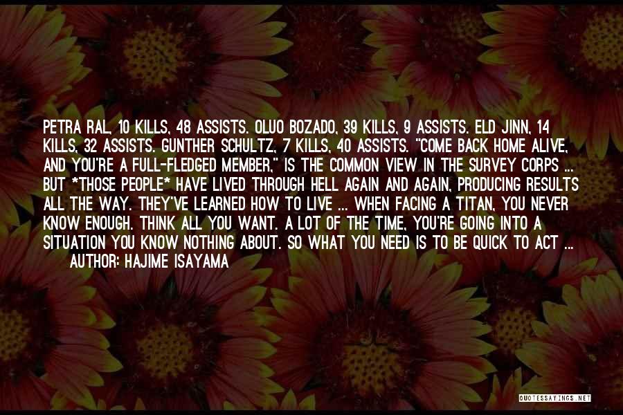 Feelings That Come Back Quotes By Hajime Isayama