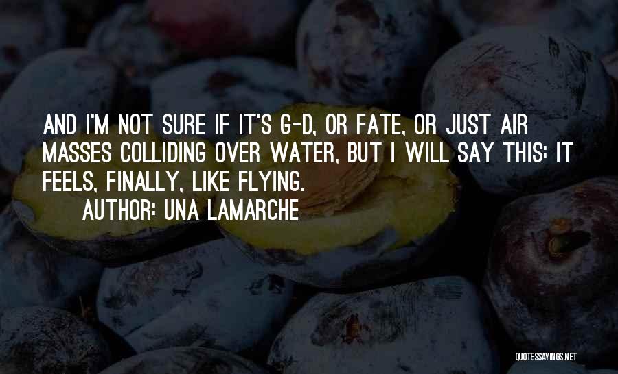 Feels Like Flying Quotes By Una LaMarche