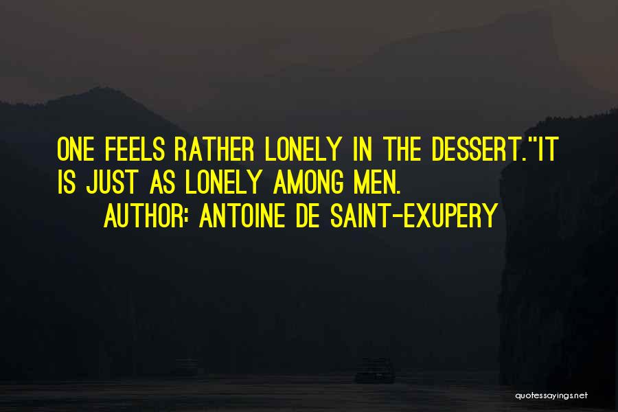 Feels Lonely Quotes By Antoine De Saint-Exupery