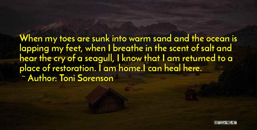Feet In Sand Quotes By Toni Sorenson