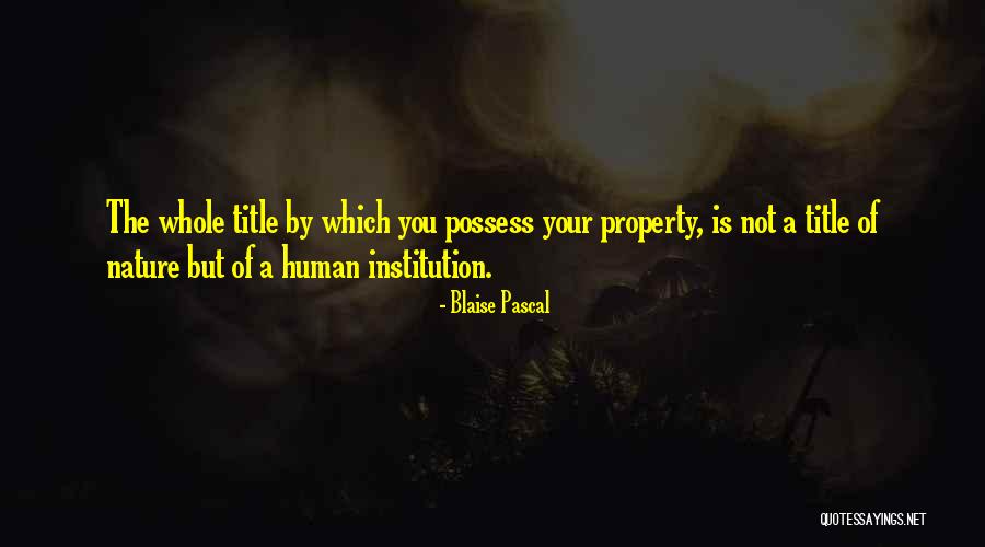 Fehlmann Pool Quotes By Blaise Pascal Fehlmann Pool Quotes By Blaise Pascal