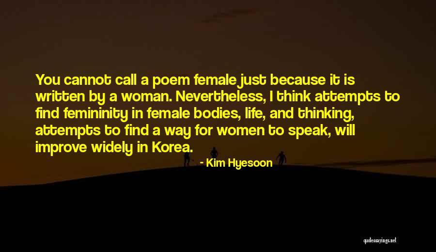 Feichtner Brothers Quotes By Kim Hyesoon Feichtner Brothers Quotes By Kim Hyesoon